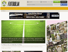 Tablet Screenshot of futbolia.com